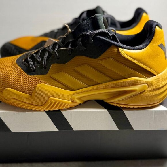 Adidas Y-3 Barricade 13 Collegiate Gold Black Tennis Shoes Size 11.5 - | NWB - Picture 6 of 12